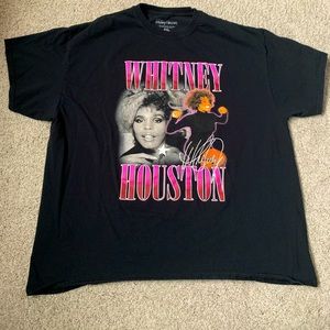 Whitney Houston 2XL Cotton T-shirt Tee